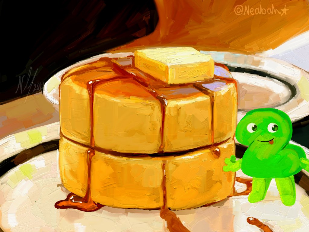 Pancakes! #TPOT #BFDI (I did this in another art app: Artrage Vitae)