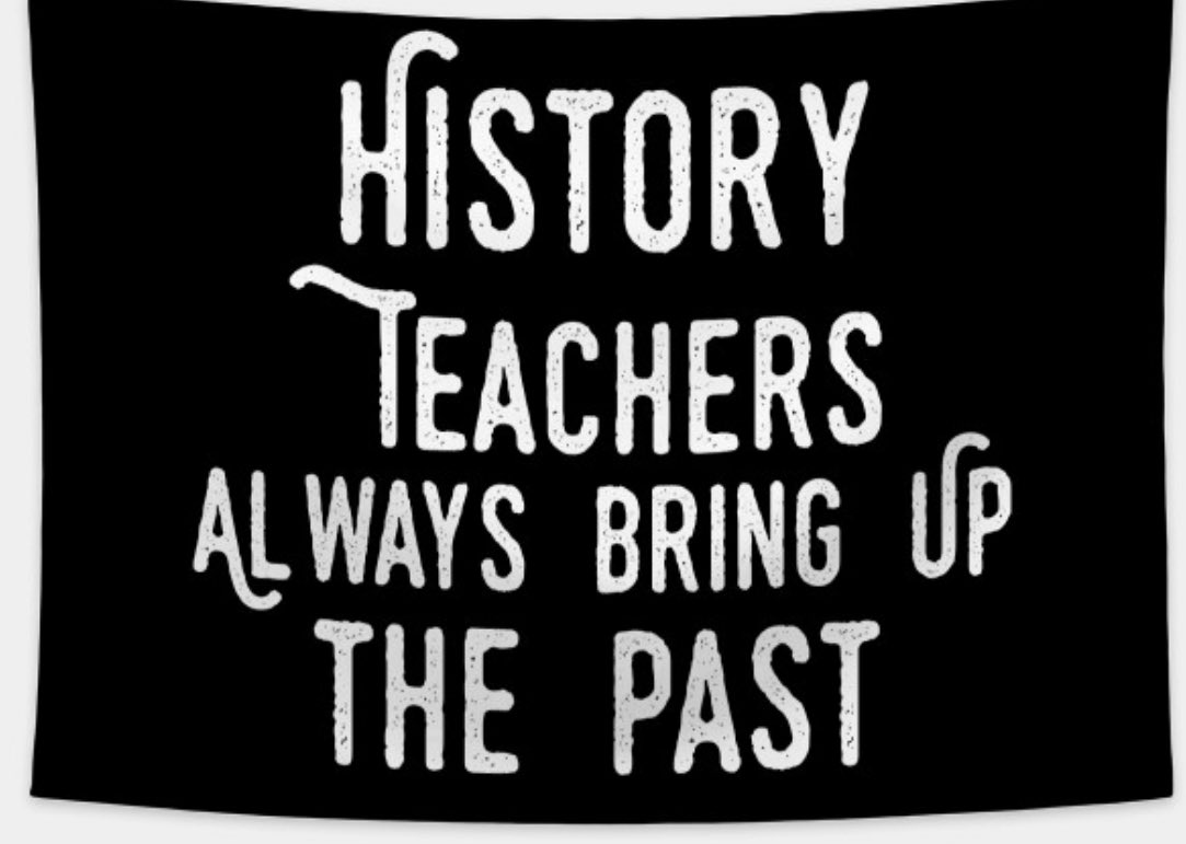HISTORY TEACHERS are always bringing up the past ! !😆
They teach us about history & help students understand how their own culture, society, & nation have developed over time. 
#teacherappreciationweek 2024
#RootEdJackson
#theNEISDway @neisd @WeGoPublic