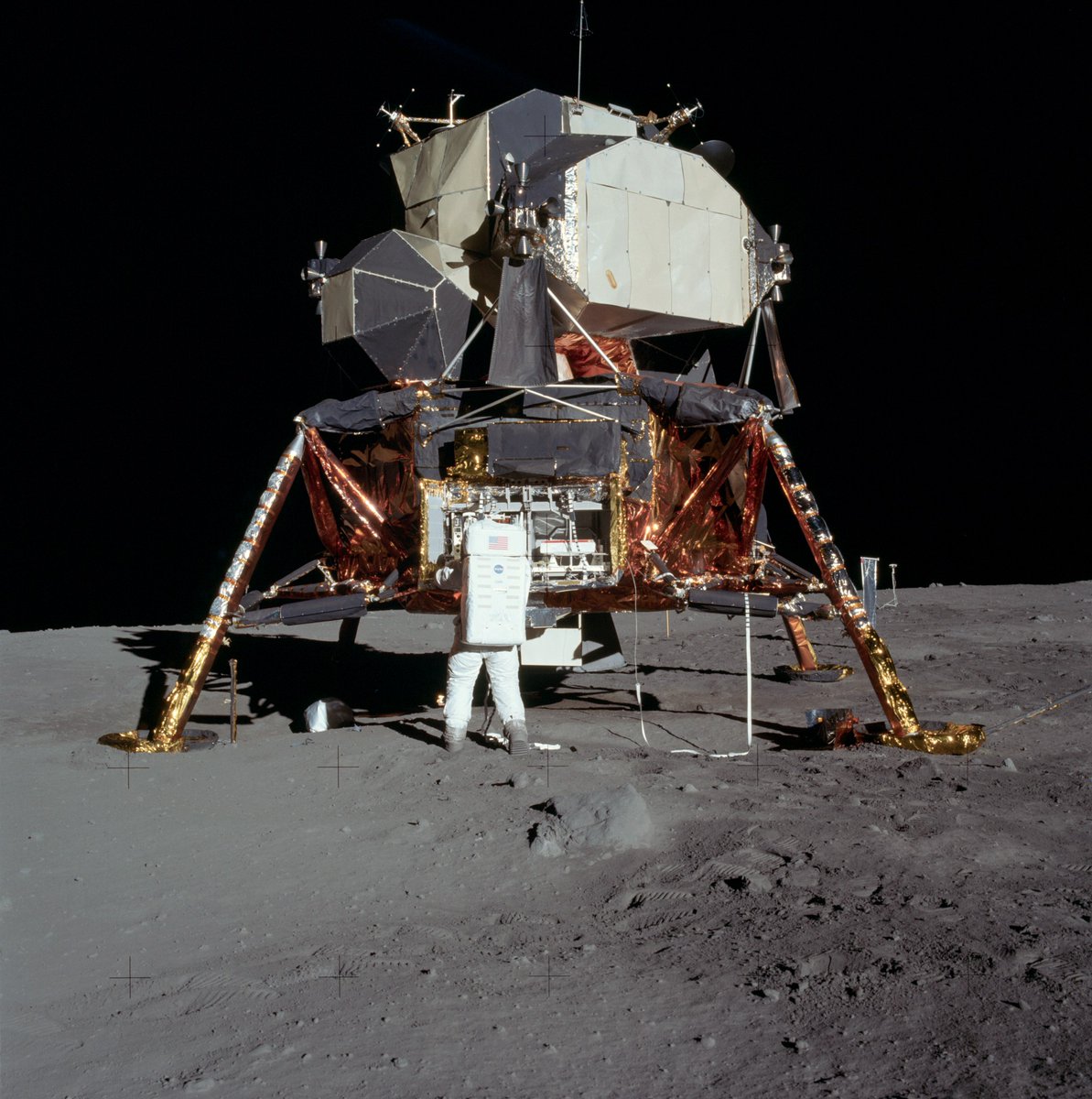 Apollo 11, Lunar Lander. Bitte zoomen.