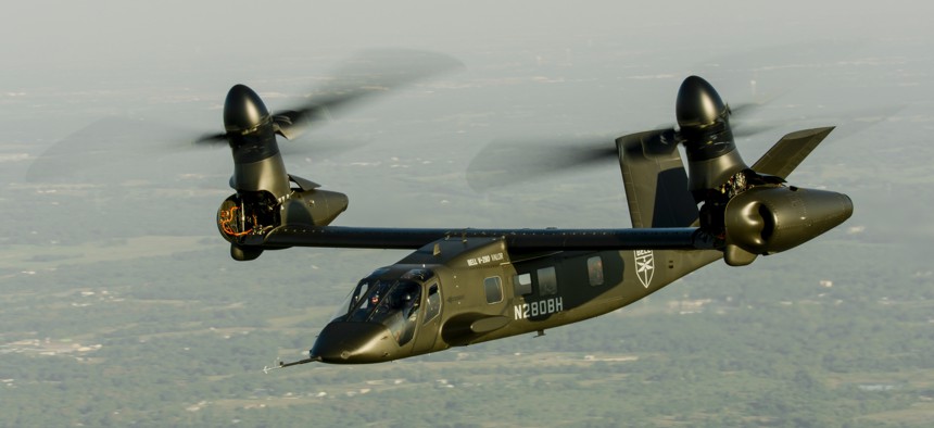 Sponsors of VFS #tech #Forum80 this week in Montreal include @BellFlight! (Photo credit Bell of its V-280 Valor) #VTOL #AAM #aviation. Forum agenda online: vtol.org/annual-forum/f…