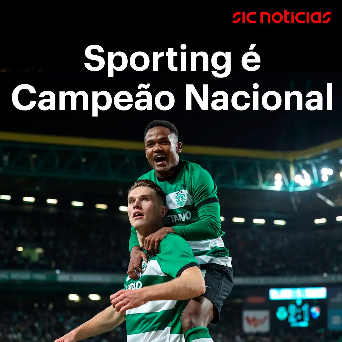 Acompanhe a festa leonina na emissão especial da SIC Notícias e em sicnoticias.pt