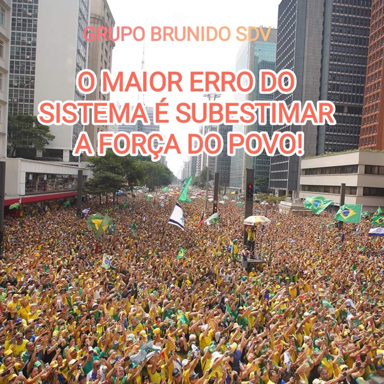 #BRUNIDOSDV🇧🇷 🫵O MAIOR ERRO DO SISTEMA É SUBESTIMAR A FORÇA DO POVO!✊ @solmanzonubile @nev2026 @MarcelodeMarco2 @jurasotero @LucenaAmarildo @vanice_a @alvesmimar3 @LaFenix61 @fatimalima8 @Nuu0204 @ADMsBRLIVRE @IreteSouza