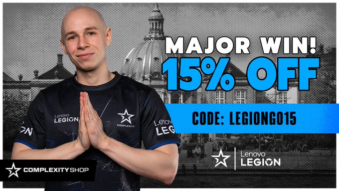 🤔 Beating the Major winners counts as a 'Major win,' right?

Get 15% OFF merch courtesy of @LenovoLegion 👉 shop.complexity.gg