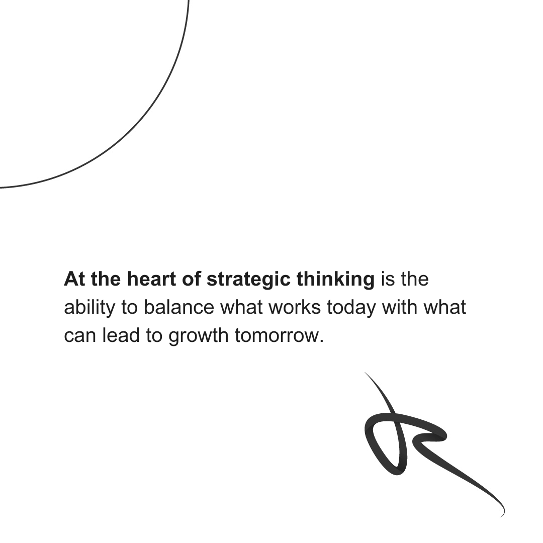 Strategic thinking architects the future, balancing current operations with future growth. It's about proactive adaptation for enduring success.
.
.
#RyanAminollahi #AIVentures #AITechTrends #Entrepreneurship #LeadersInAI #TechStartups #Innovation #AIStrategy #BusinessInsights