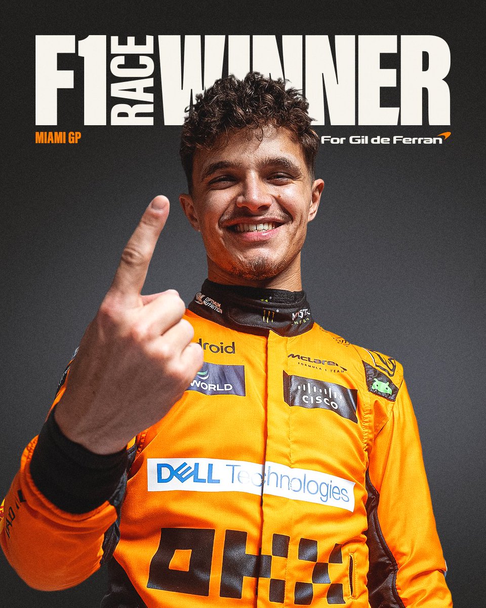 LANDO NORRIS IS A FORMULA 1 RACE WINNER! LANDO WINS THE #MIAMIGP!!! 🧡