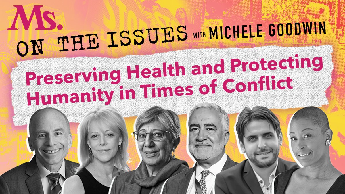 Now out, a powerful & deeply moving podcast on International Humanitarian Law (IHL) in times of conflict, hosted by the incomparable @michelebgoodwin @MsMagazine Co-hosted by @oneillinstitute @P4HR We discuss #GazaWar #UkraineWar Syria's civil war... msmagazine.com/series/on-the-…