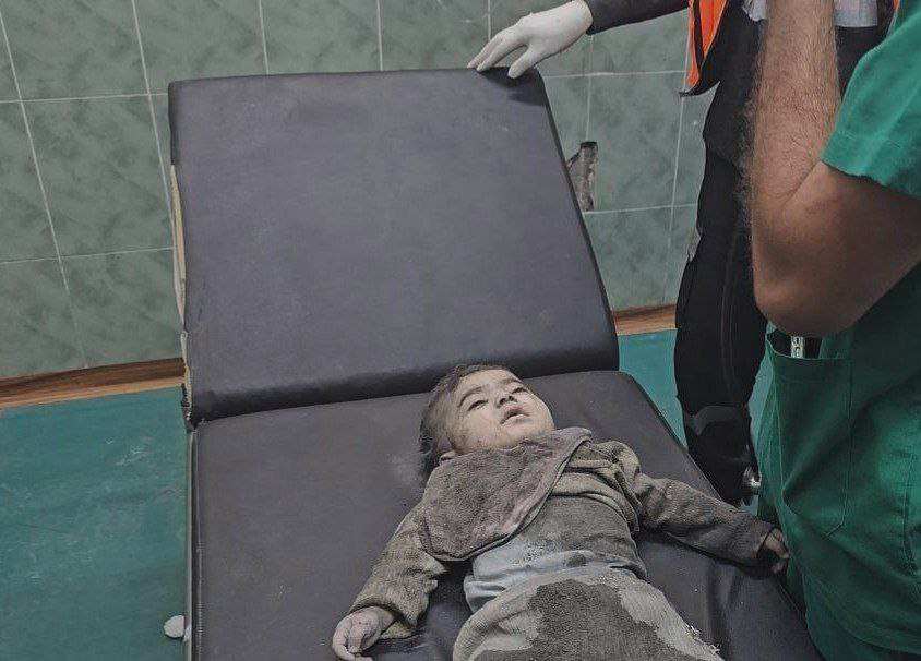 The baby Hani Qishta (7 months old) has been killed in the latest Israeli strike, which targeted a house in Rafah this evening. Hani's parents were both killed in Israeli strikes earlier during the Israeli offensive on Gaza.