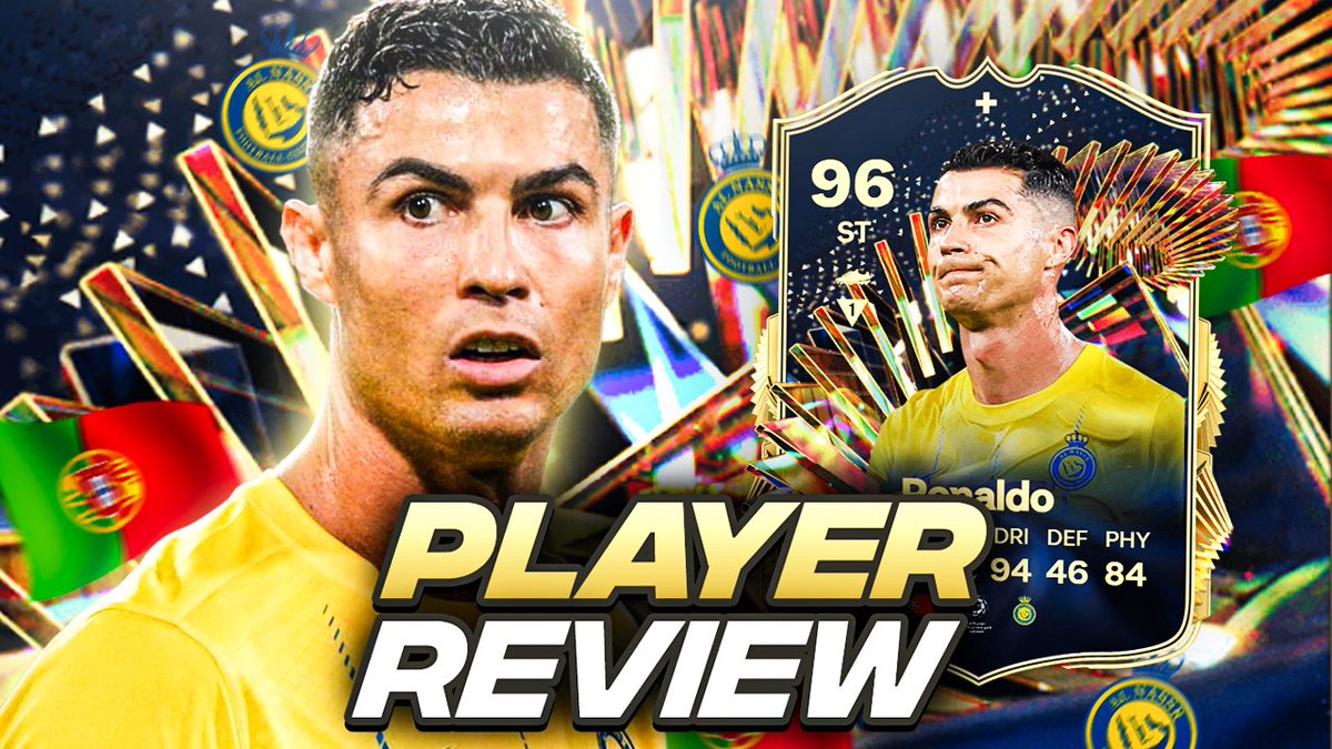 5⭐4⭐ 96 TOTS RONALDO PLAYER REVIEW | FC 24 Ultimate Team youtu.be/iTERNXDogvc?fe… via @YouTube