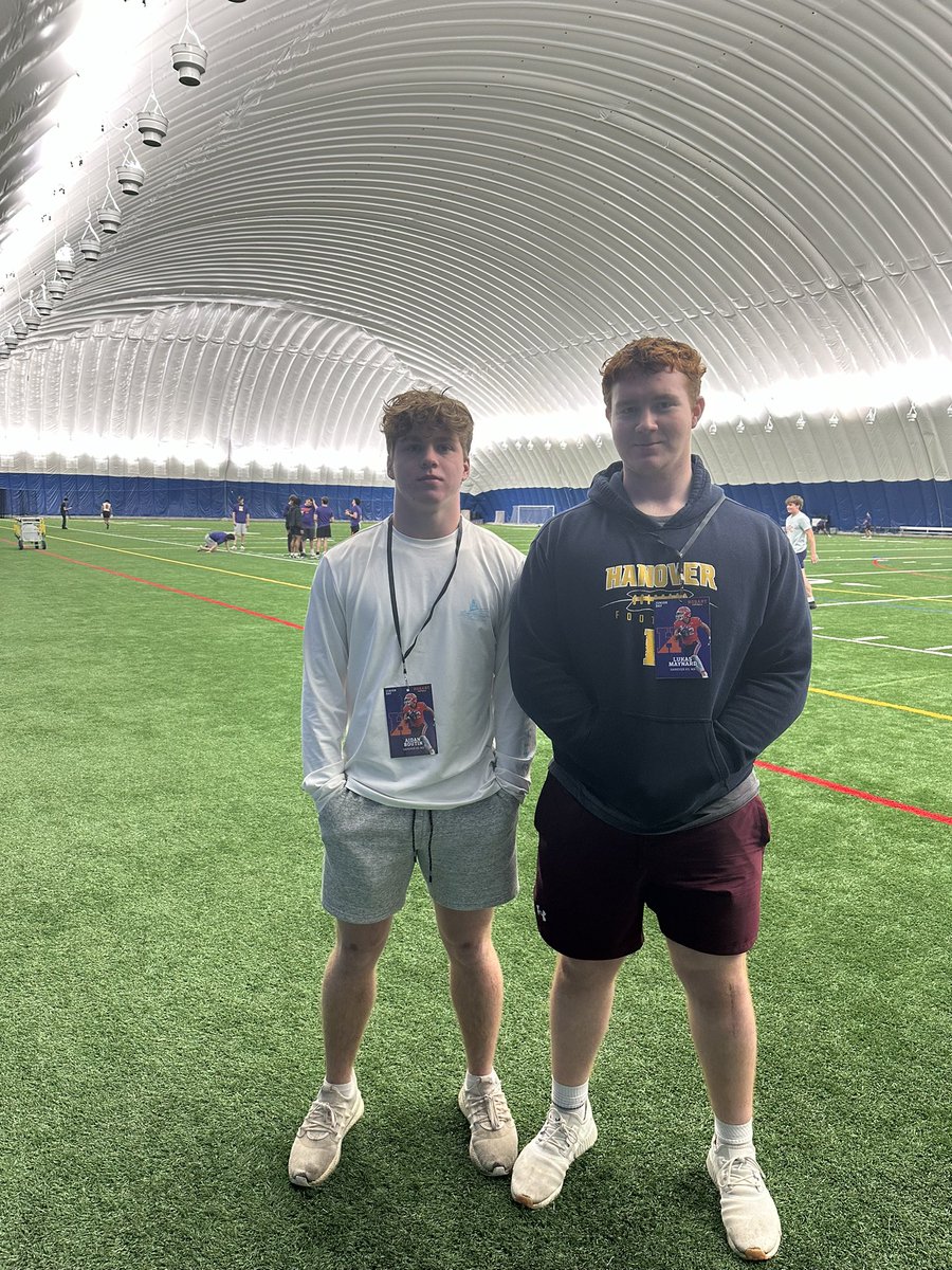 Huge thanks to <a href="/CoachGreenBart/">Michael Green</a> and <a href="/HobartFootball/">Hobart Football</a> for a great jr day
<a href="/HanoverFball/">Hanover Football</a>