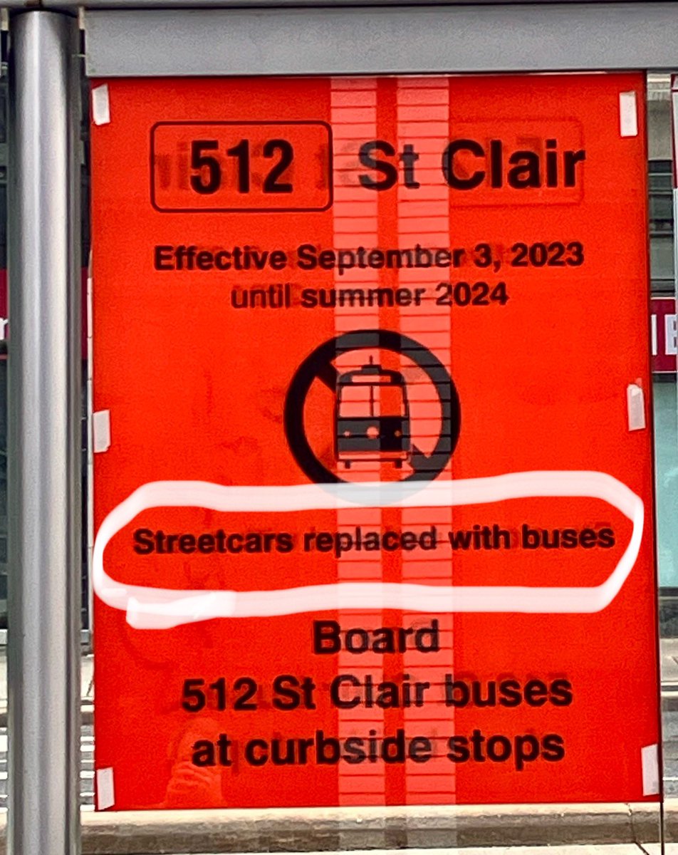 #UrbanHealth Most cities replaced streetcars 1940-60, buses better. Past 20 yrs politicians find streetcars sexier, more votes. Buses: cheaper, flexible, if 1 breaks down others go around and line not blocked. Photos King / St Clair closed. Buses: more people, reliable, cheaper.