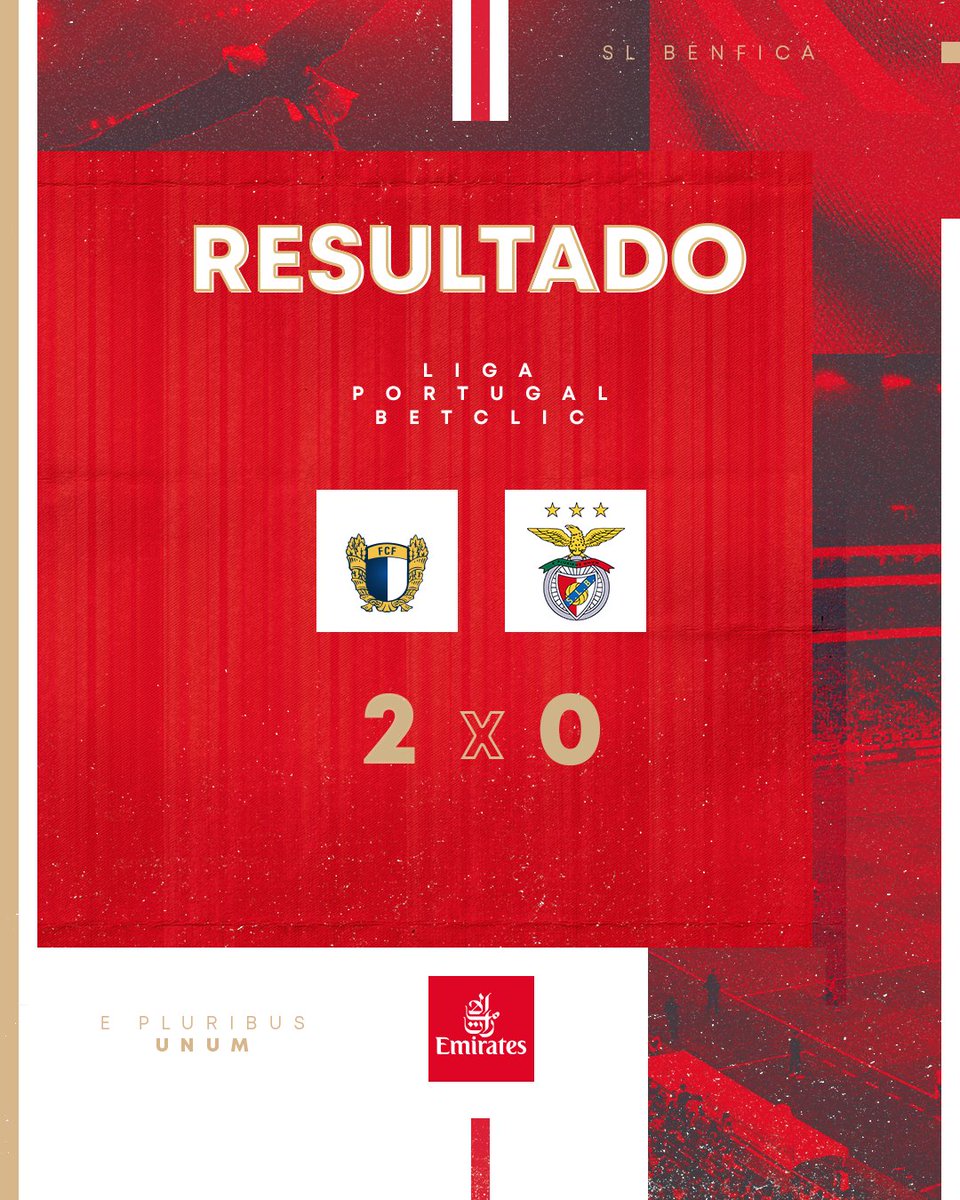 Resultado final.

#FCFSLB • #LigaPortugalBetclic