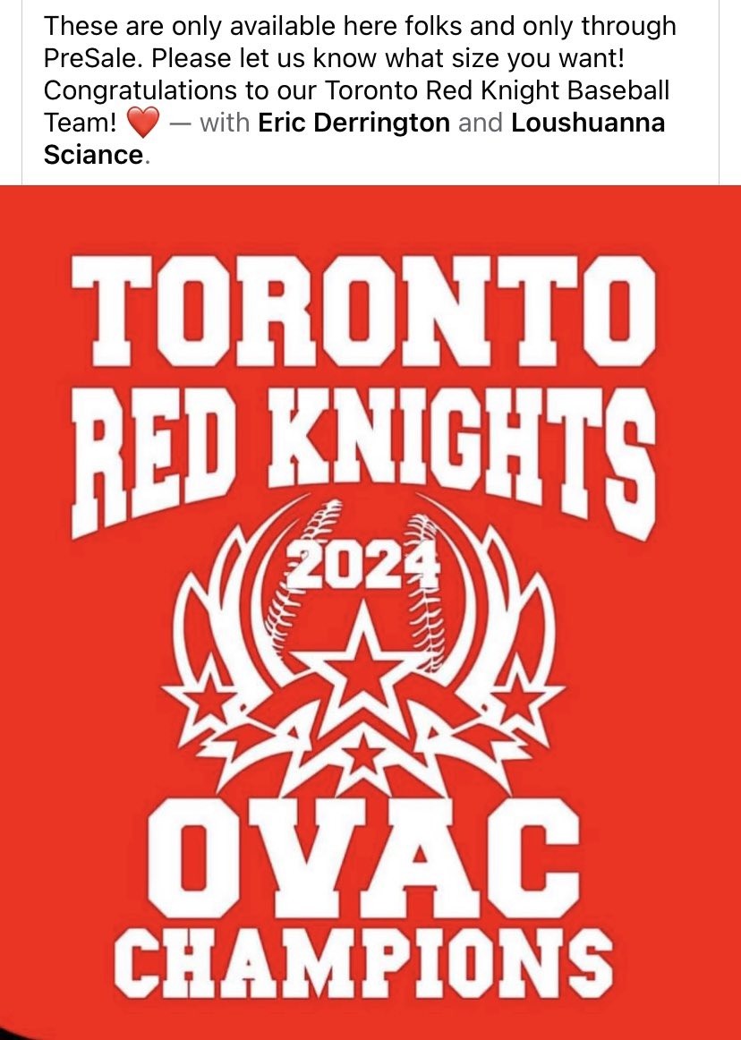 BaseballToronto's tweet photo. Hit up the Toronto Booster ClubβΌοΈ
#OVACchamps https://t.co/4xW4h3bSeu
