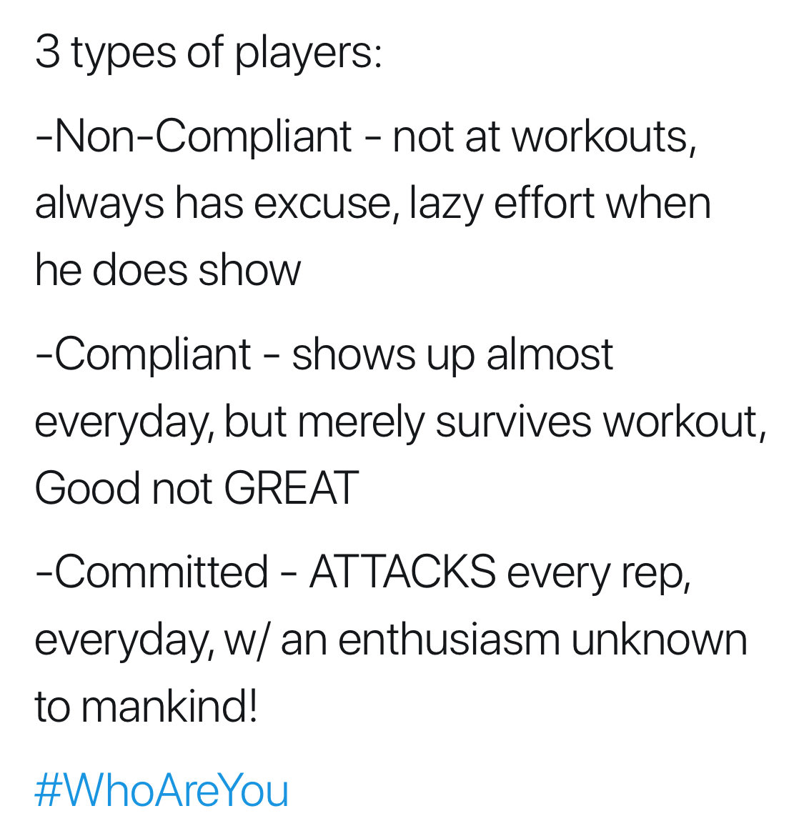 _CoachWebster's tweet image. Spot on stuff here. #BeCommitted