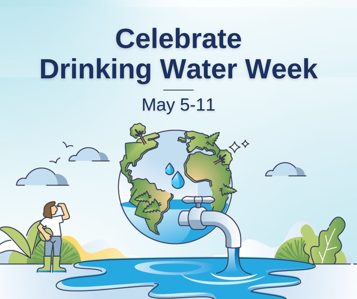 It’s #DrinkingWaterWeek! 2024 marks 50 years of the Safe Water Drinking Act, a law passed by Congress in 1974 protecting the quality of the US's drinking water. Celebrate: • Participate in a local clean-up. • Learn more about your local water utility: bit.ly/3UGtJk9