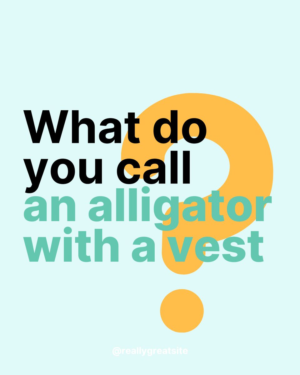 Sunday Funday: What do you call an alligator in a vest? An investigator. 🐊 What do you call a business without Dr. Rissy's Writing? A mystery. 🕵️‍♂️ #PunnyBusiness #LetsSolveIt