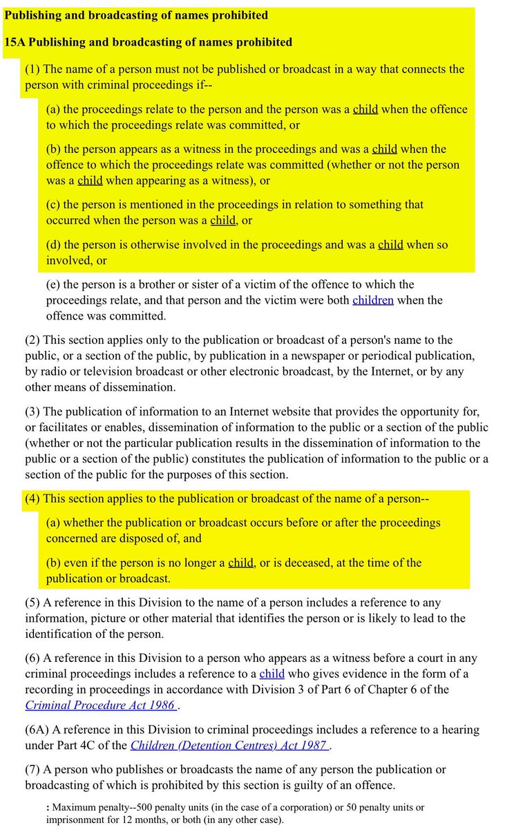 Peter Stefanovic BROKE THE LAW in his 'interview' on @SkyNewsAust. This is the NT legislation protecting children which he IGNORED for his 'gotcha'.  #BoycottMurdoch