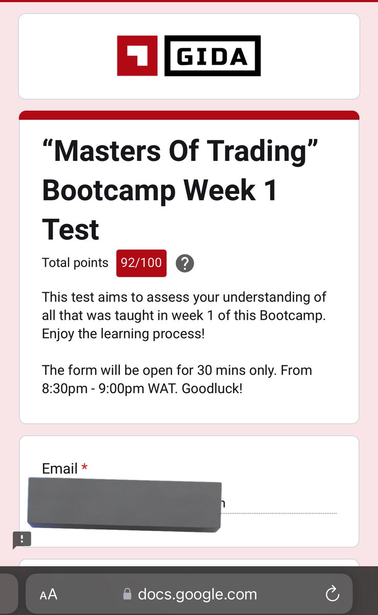 It’s been an amazing week 1 with GIDA as a beneficiary in its 4 weeks “Masters of Trading” Bootcamp. Shoutout to @kevin_chibuoyim, @Official_GIDA, @BlockchainUNN and other partners. Technical/data analyst. All na Analyst😂 #MastersOfTrading #MOTbootcamp #GIDAMOT #GIDA