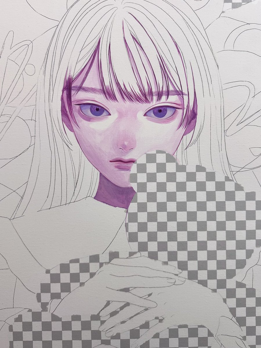 「描き始め」|紺野真弓 Mayumi Konnoのイラスト