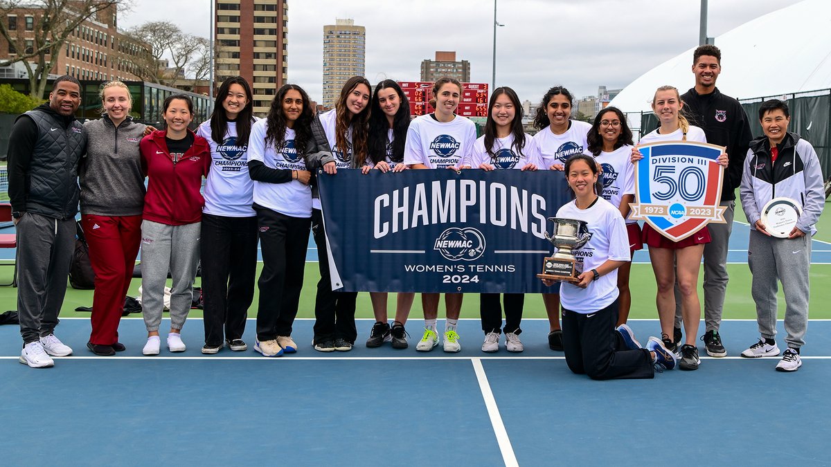 NEWMAC CHAMPS! @MITWTennis defeats Babson, 5-3, for their 13th @NEWMACsports Title! #RollTech

--> Full Story: tinyurl.com/2s43ksk7