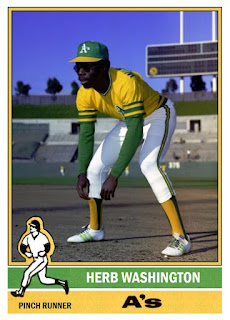 Today in 1975: The A's released Herb Washington, the only designated runner in MLB history. He was a world class sprinter who appeared in 105 games as a pinch runner in 1974-75. He stole 31 bases and scored 33 runs. He never had a plate appearance. After his release, he owned 29…