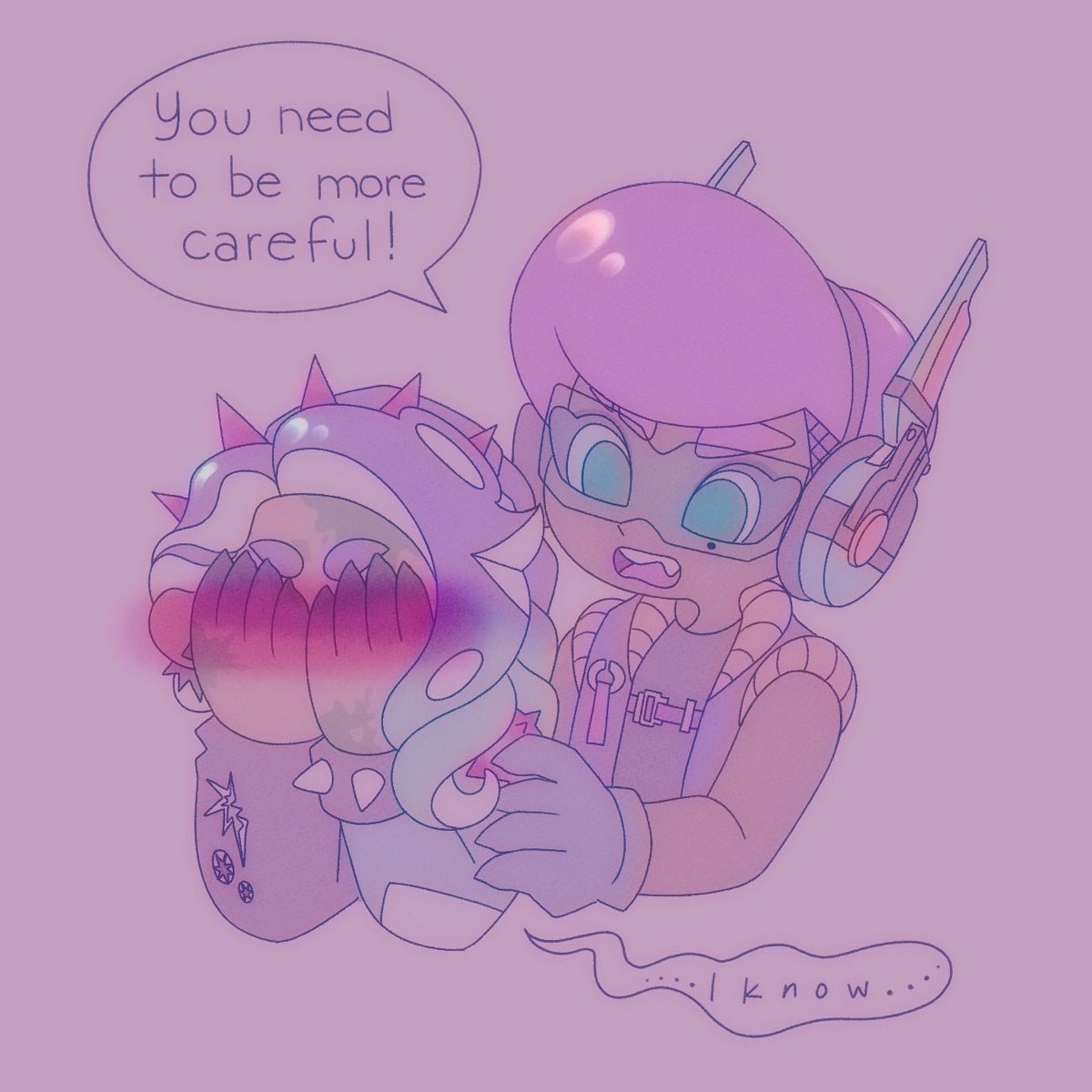 BipBipps's tweet photo. She’s just embarrassed is all 🫣

#Splatoon #Splatoon3 https://t.co/XpuB3rtZLu