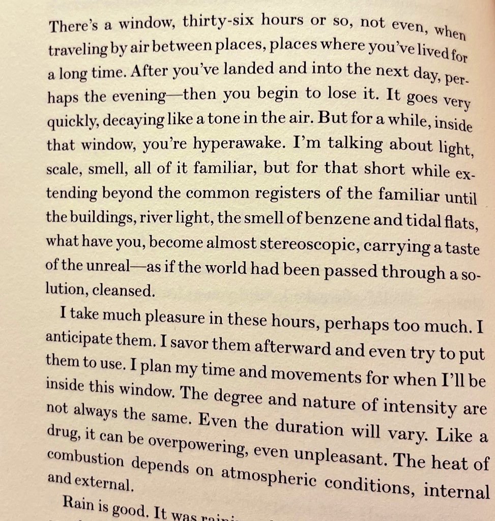 Kleinzahler on traveling home and jet lag. He's right, you know.