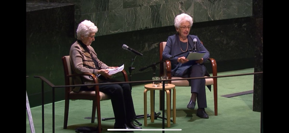Tonight begins Yom HaShoah to remember the murder of six million Jews during the Holocaust. Earlier this year my grandmother and great aunt, both survivors, spoke powerfully at the UN about their experience and those who died. #YomHaShoah #NeverForget danhelmer.org/UNSpeech