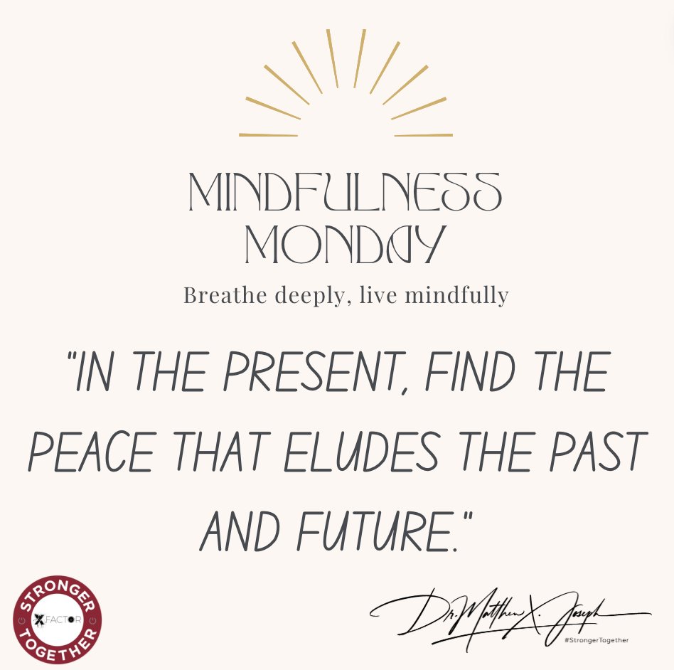 'In the present, find the peace that eludes the past and future.' Mindfulness Monday Weekly Reminder that we need to breathe deeply, live mindfully. #Mindfulness #Wellbeing