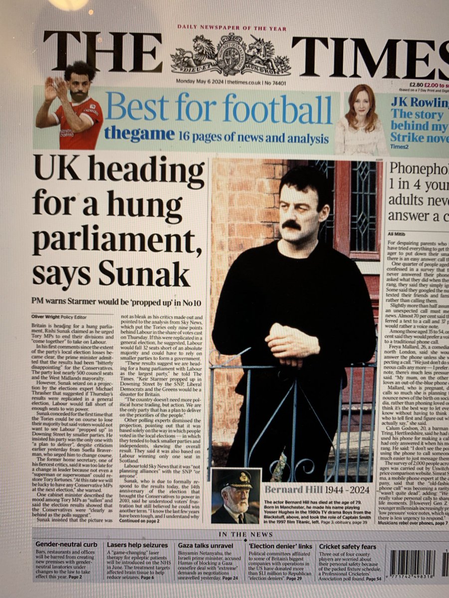 A desperate claim from Sunak. Local election results - when voters are more likely to back independents/small parties - are not a good predictor of general elections. The Tories are far behind in national polls cos this is the only parliament in history to leave people worse off.