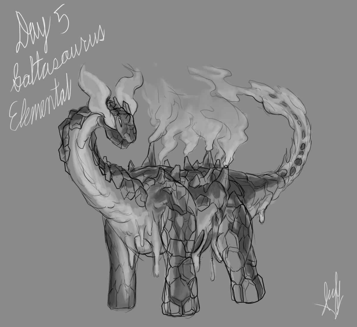 carnifex180's tweet photo. Day 5: Saltasaurus 
Alignment: Elemental

#maysozoic2024 #projectweave #sketch #digitalart #monst https://t.co/VpinMScHKG
