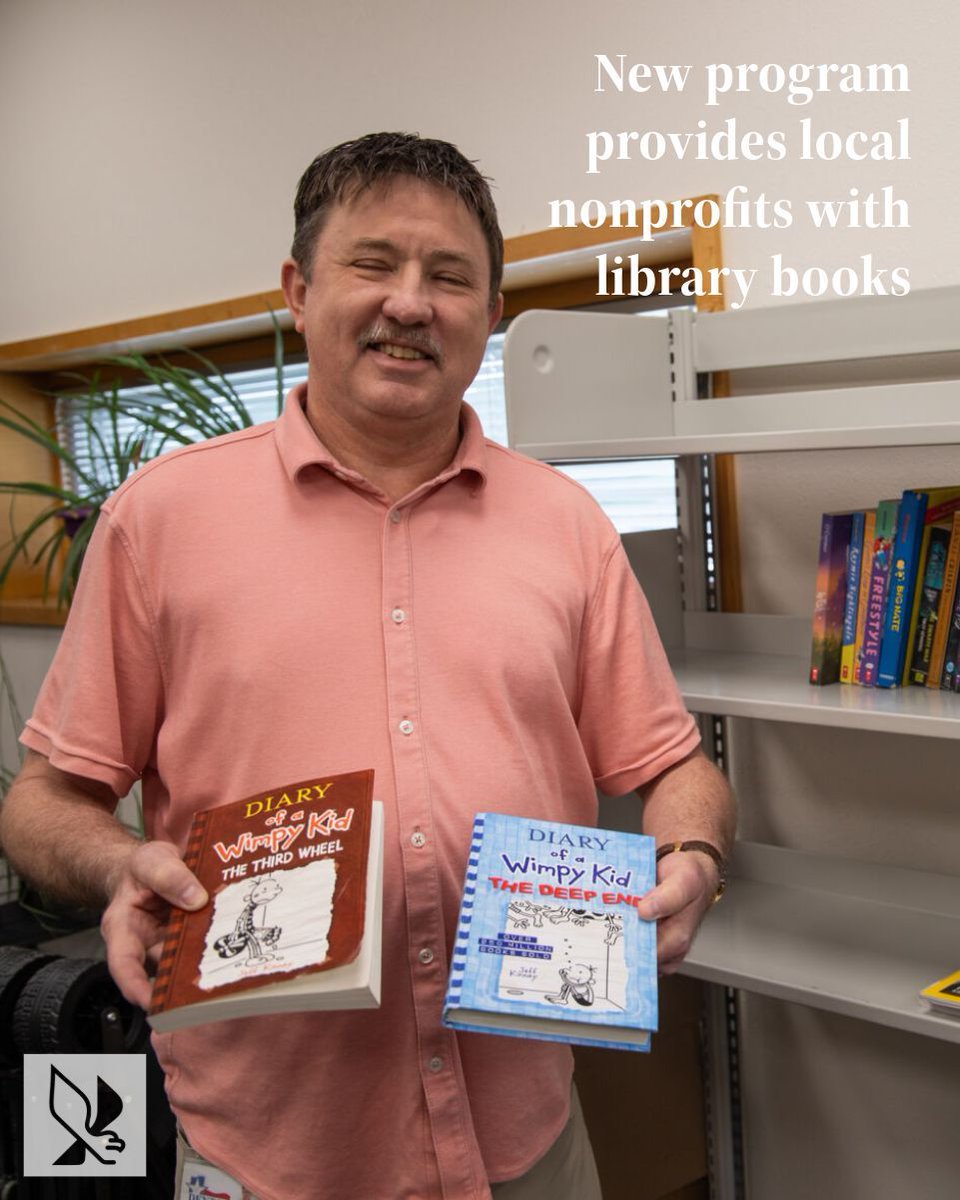 NEWS: New program provides local nonprofits with library books 📝: Madelynn Todd 📸: Aiden Gonzalez Read more: buff.ly/3xZ4pgl