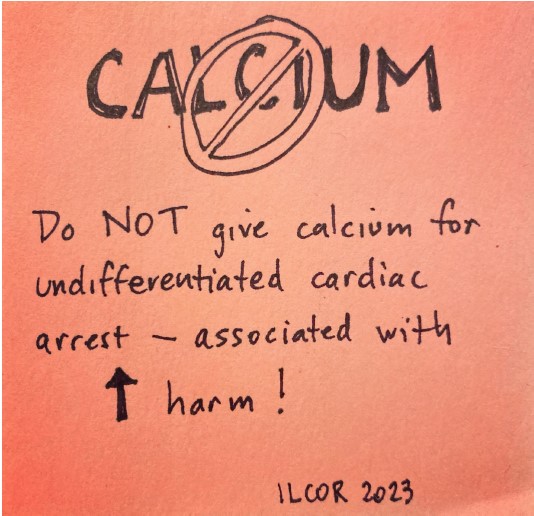Is calcium chloride part of your “kitchen sink” medications for patients in undifferentiated cardiac arrest? Maybe it shouldn’t be. @M_Lin looks at how evidence suggests calcium not only isn’t beneficial but might also be harmful. tinyurl.com/3jhddvkp #FOAMed