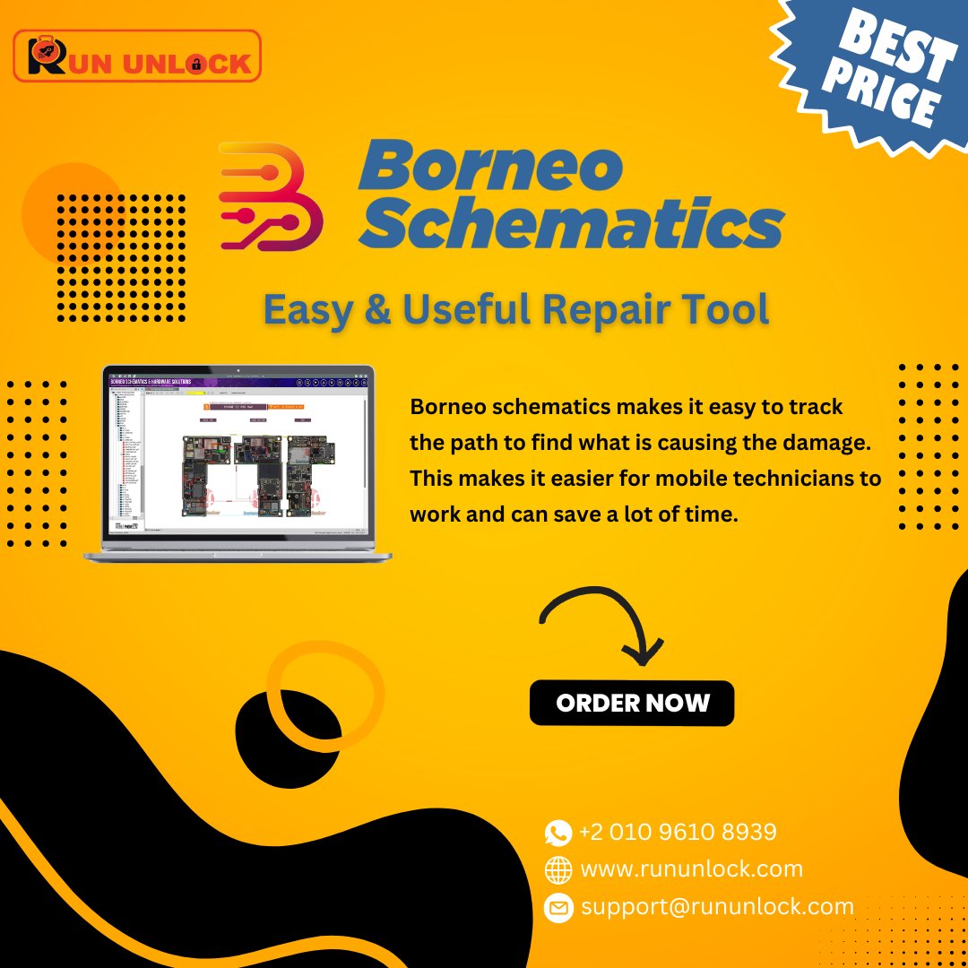 RunUnlock's tweet photo. borneo schematics
makes it easy to track the path to find what is causing the damage. This makes it easier for mobile technicians to work and can save a lot of time.
Best Price
Order Now
https://t.co/9xIS0uoFz1
Follow News and Service Updates
https://t.co/KGJZUg2N3J https://t.co/IUrhUyHvDH
