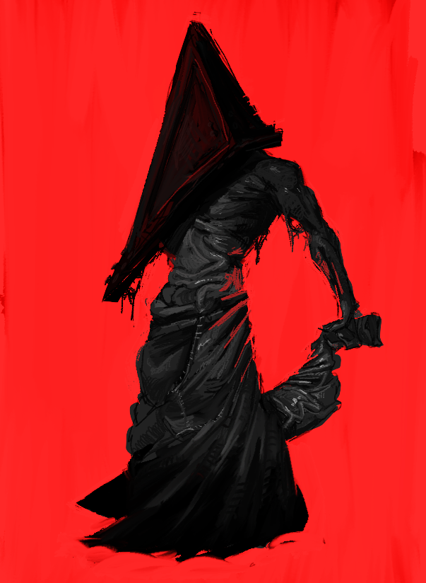 pyramid head doodle for a friend
