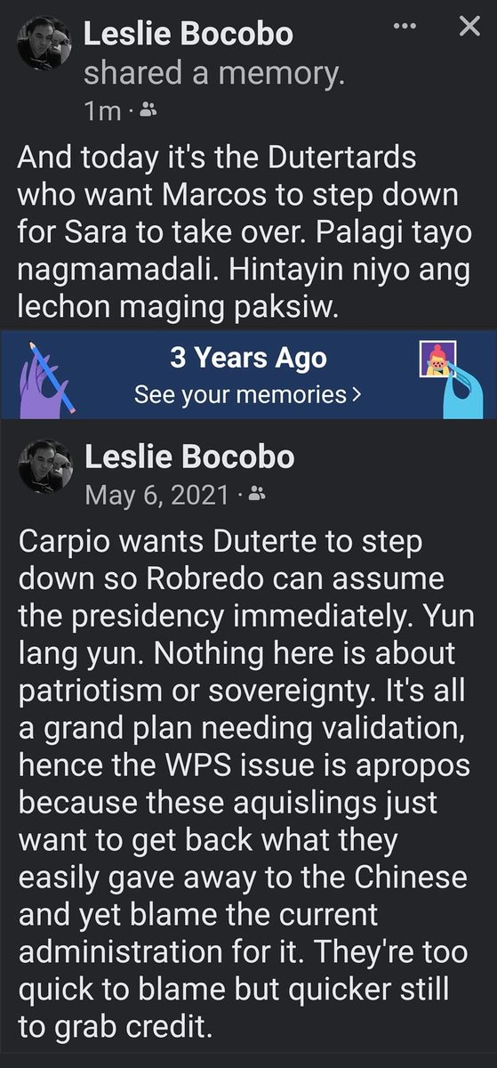 The ddshits are doing now what they hated the yellows doing back then, except that they are doing it in a lot more despicable manner.

Oh well, Dating Dilaw Sila, remember?
😁