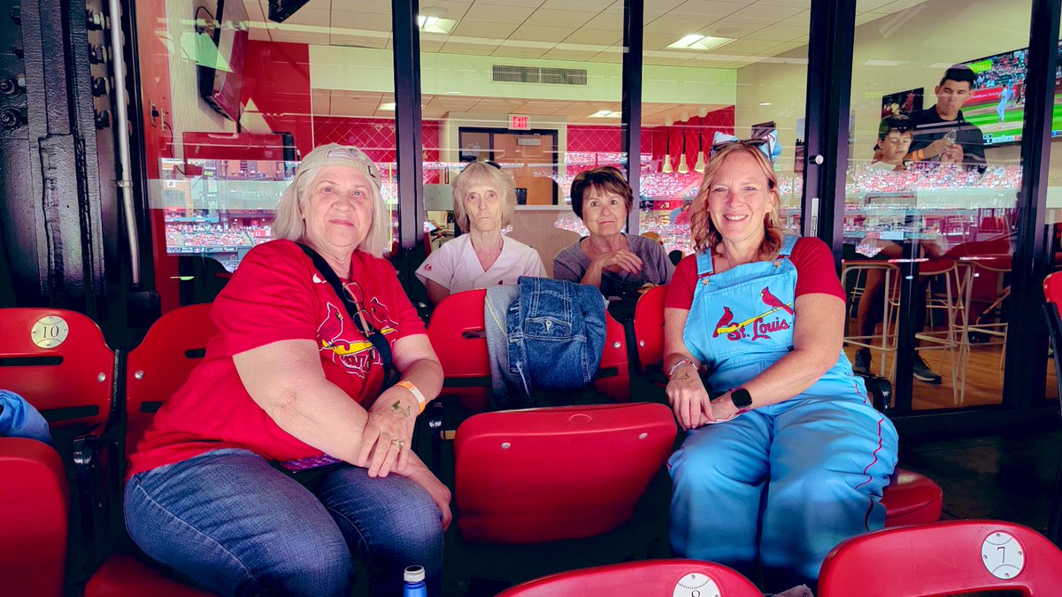Our seats at the @Cardinals game this afternoon were upgraded to a VIP Suite… can you say Open bar… Bitches!  Our team lost; but the best part of the day was being together!  #Chosenfamily