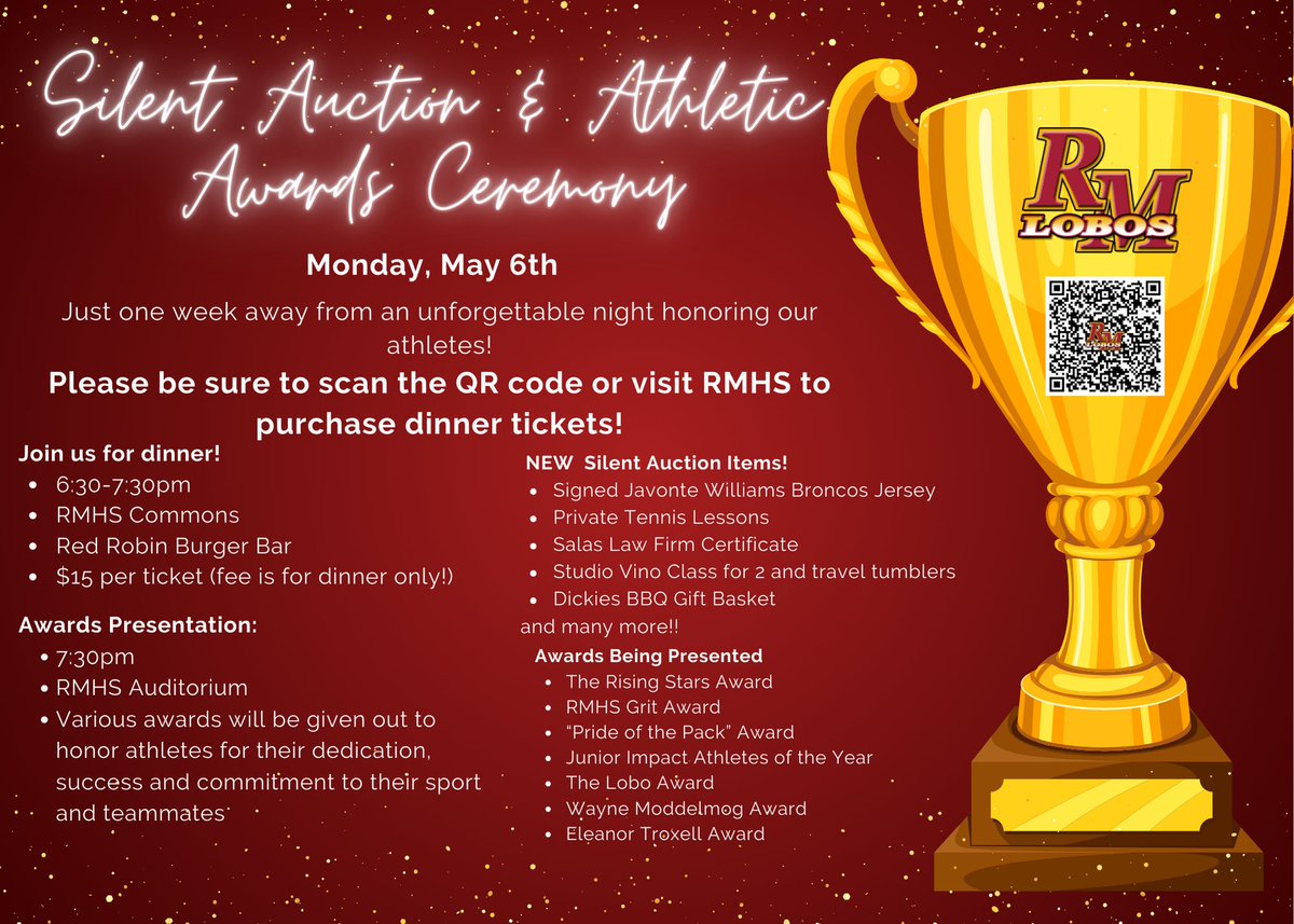 Rocky Mountain High School Basketball (@rmhsbasketball) on Twitter photo Reminder that our Boys Basketball Parent Meeting will precede the <a href="/LoBo_Athletics/">RMHS Athletics</a> Silent Auction & Awards Night tomorrow. We hope to see you there! Reminder that our Boys Basketball Parent Meeting will precede the <a href="/LoBo_Athletics/">RMHS Athletics</a> Silent Auction & Awards Night tomorrow. We hope to see you there!