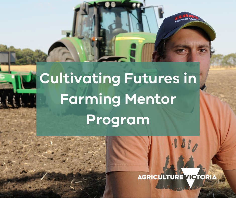 🤠 Calling all young farmers in western Victoria - register for the ‘Cultivating Futures in Farming’ Mentor Program. ❓ Want to know more before signing up? Join our webinar on Thursday 16 May from 12 pm for more information. 👉 Register here: bit.ly/3TbaNYT