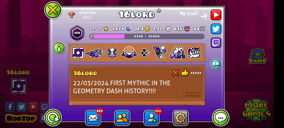 MYTHIC NOW GIVES 5 CREATOR POINTS