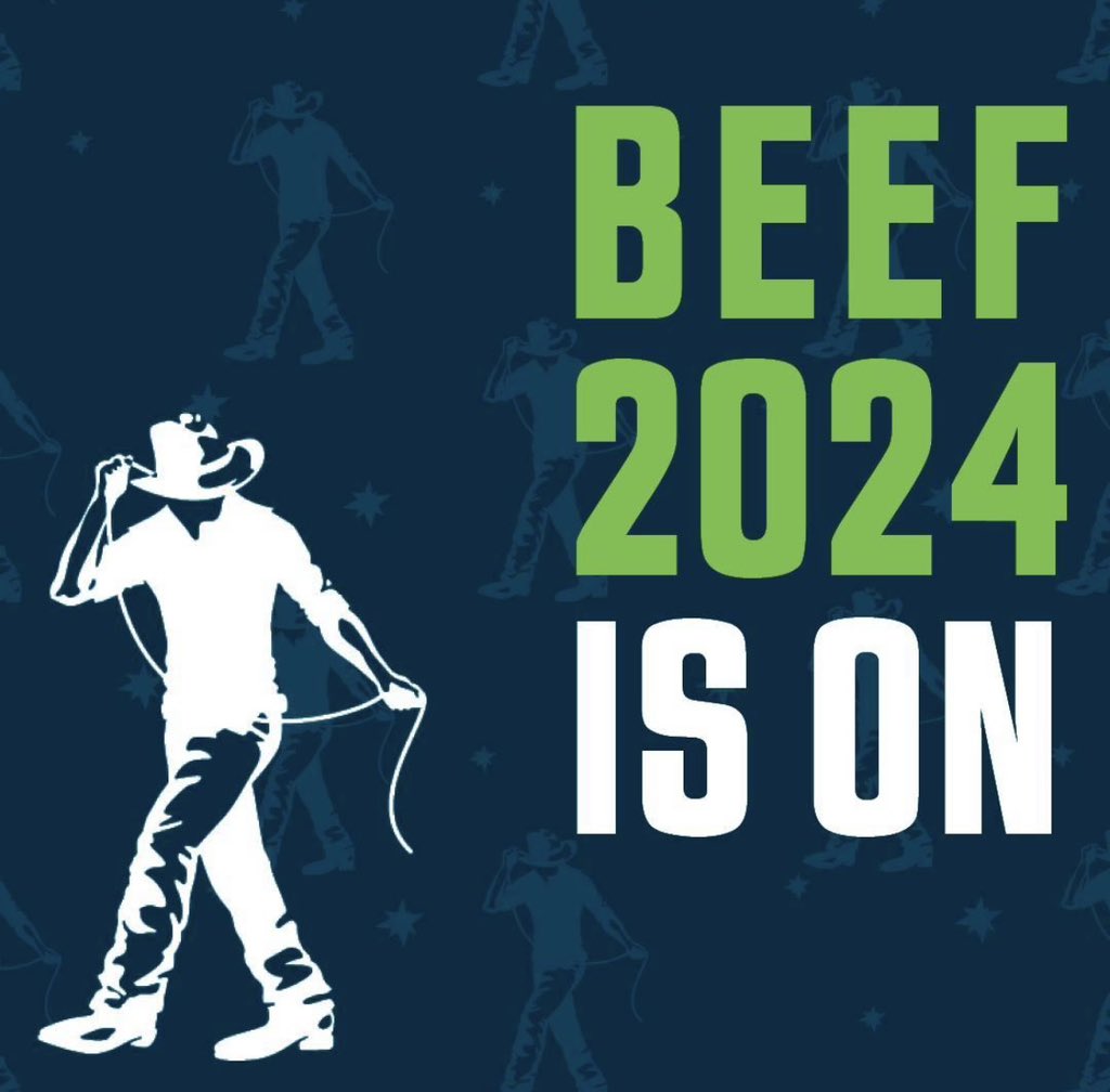 Our team is in the beef capital for Beef Week 🤠🐂 We’re here to showcase the #NorthernAustralia beef sector & our research into supporting its sustainable development. If you’re here let us know, we’d love to meat you!🥩 #Beef2024 Beef Australia #Rockhampton #beefresearch