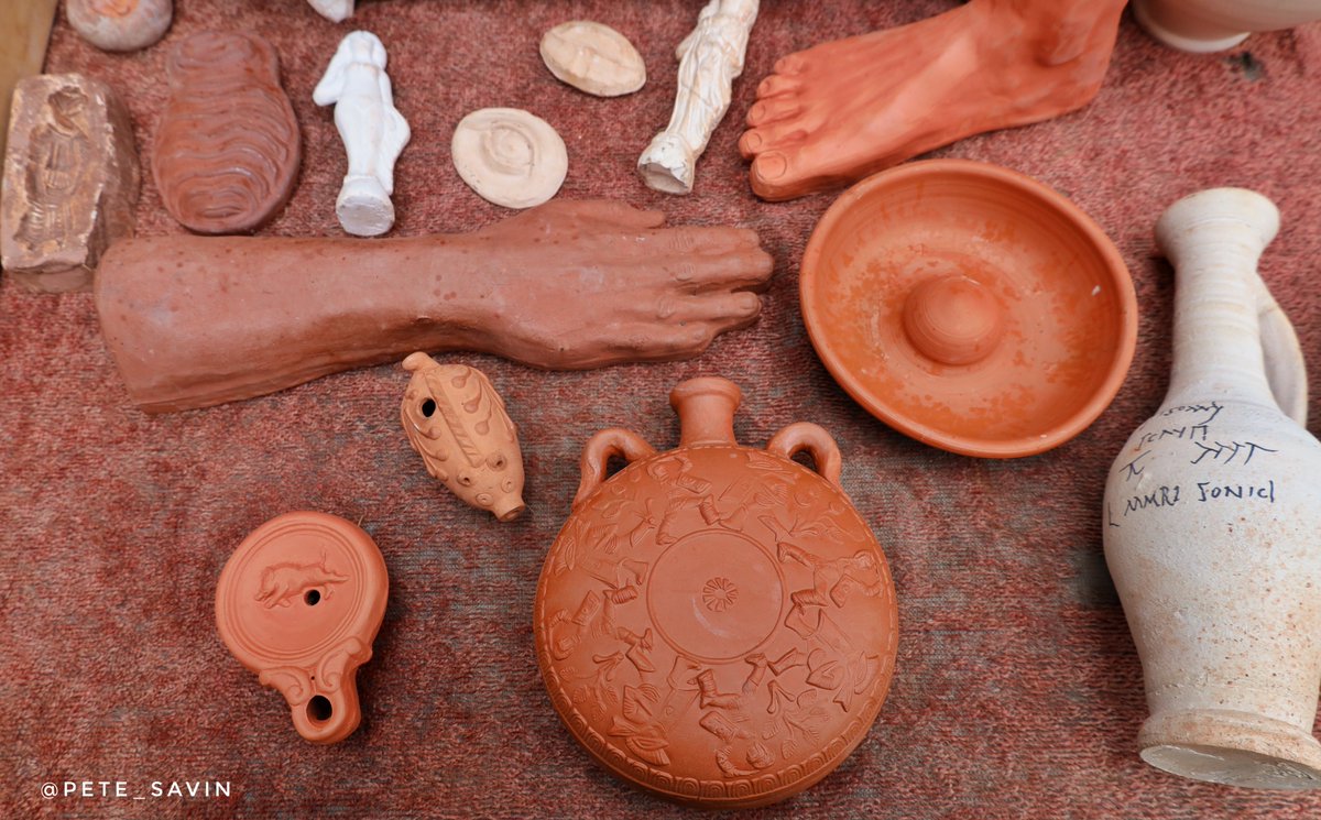 I never tire of watching roman pottery being thrown, visit #Vindolanda this Monday to see @Pottedhistory create Roman vessels and also take the chance to handle replicas based on excavated examples.