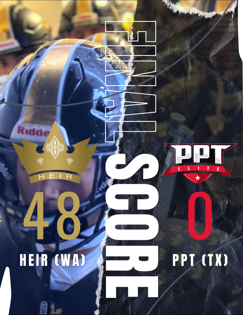 HeirFootball's tweet photo. FINAL SCORE‼️
🎥 https://t.co/mi6aLYo0eC

Next Up: International Game vs Team BC

#ThisIsHEIR 👑 

#HeirFootball 👑 
#WeEverywHEIR 📍 👑 
#GoldBlooded 🩸👑 
#HeirSpringBall https://t.co/W25DsZDTRR