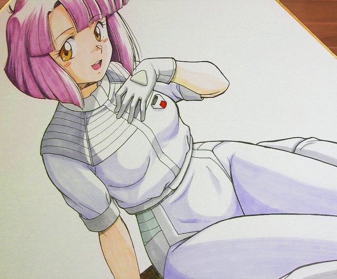 ガルフォースの中でもこのキャラだけ園やん先生キャラの特異点と言うか、参考にする媒体毎に肝になるポイントが異なるので、自分の線へ落とし込むの超苦労した😃
#ガルフォース
#キャティ
#美少女パラダイスGWスペシャル 