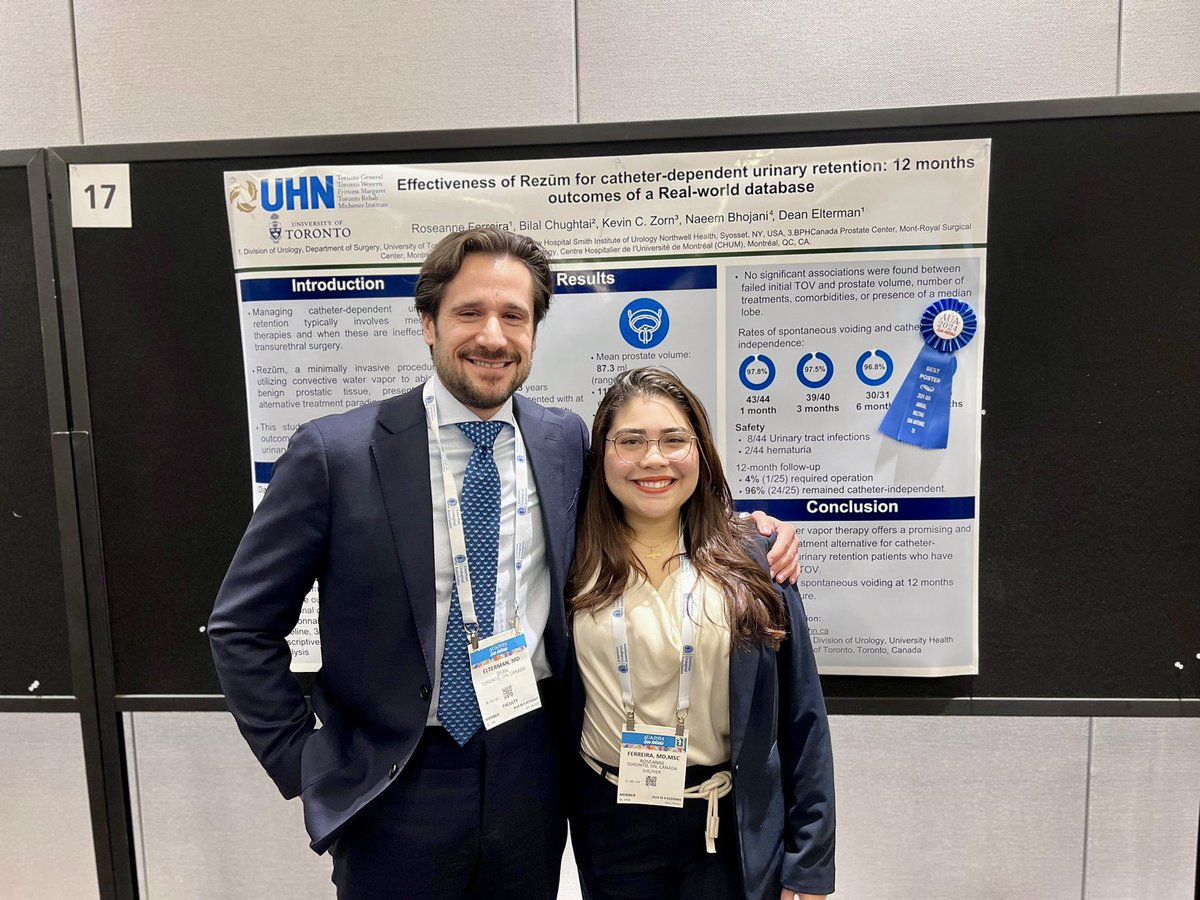 Roseanne Ferreira (@rferreirairani) on Twitter photo First <a href="/AmerUrological/">Amer. Urol. Assn.</a> meeting in the books. Thrilled to share our Rezum research and win the best poster award for our retention cohort. Huge thanks to <a href="/DrDeanElterman/">Dean Elterman</a>! #AUA24 #CUAproud <a href="/CanUrolAssoc/">Canadian Urological Association</a> First <a href="/AmerUrological/">Amer. Urol. Assn.</a> meeting in the books. Thrilled to share our Rezum research and win the best poster award for our retention cohort. Huge thanks to <a href="/DrDeanElterman/">Dean Elterman</a>! #AUA24 #CUAproud <a href="/CanUrolAssoc/">Canadian Urological Association</a>