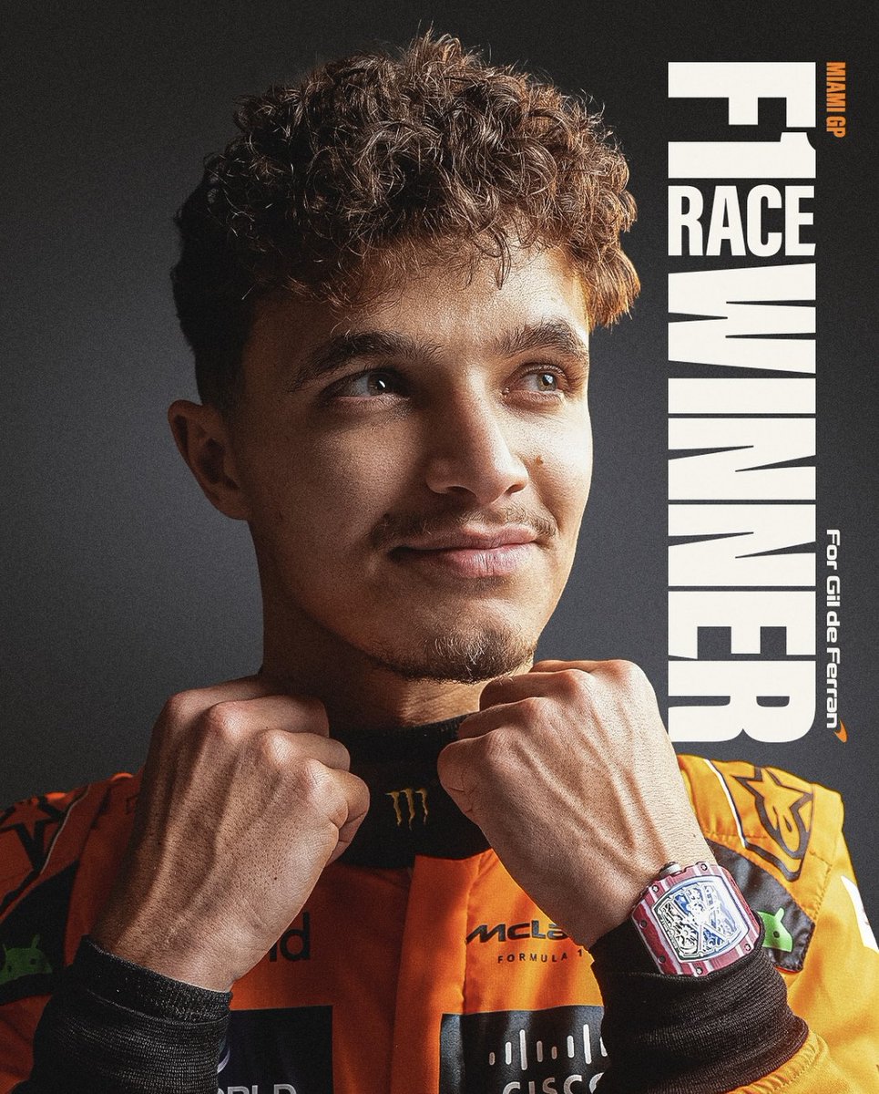 🇺🇸 Congrats @LandoNorris and @McLarenF1! First of many F1 wins for Lando and a special one being in Gil de Ferran’s hometown. He’s definitely proud of this achievement @ZBrownCEO 👏🧡