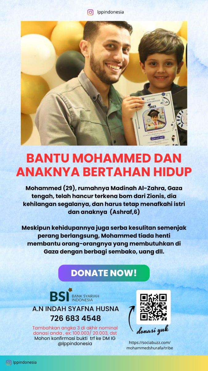 isyafna008's tweet photo. Yuk bantu abang Mohammed bertahan
https://t.co/Q3ctBn7bCc https://t.co/9PKdq2wfWP