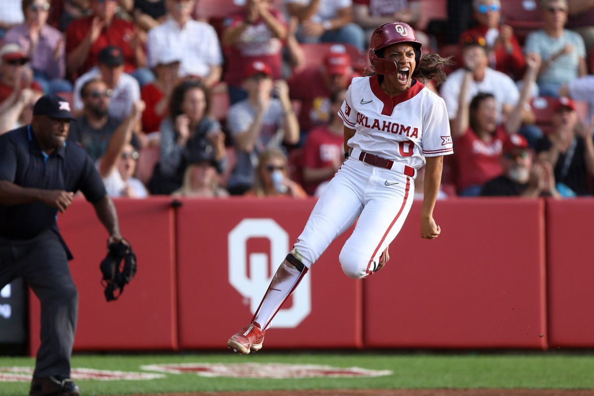 A six-run sixth to remember? #OU takes final #Bedlam game, earns No. 2 seed in Big 12 Tournament (vs. KU/Houston in QF). #Sooners 8, OSU 2 final. on3.com/teams/oklahoma…