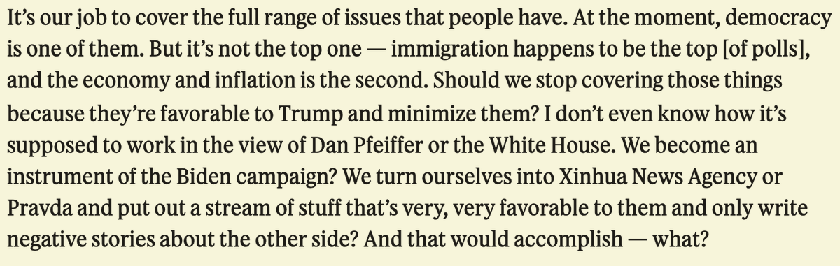 The speaker is Executive Editor of the New York Times, Joe Kahn, in an interview with @semaforben. semafor.com/article/05/05/…