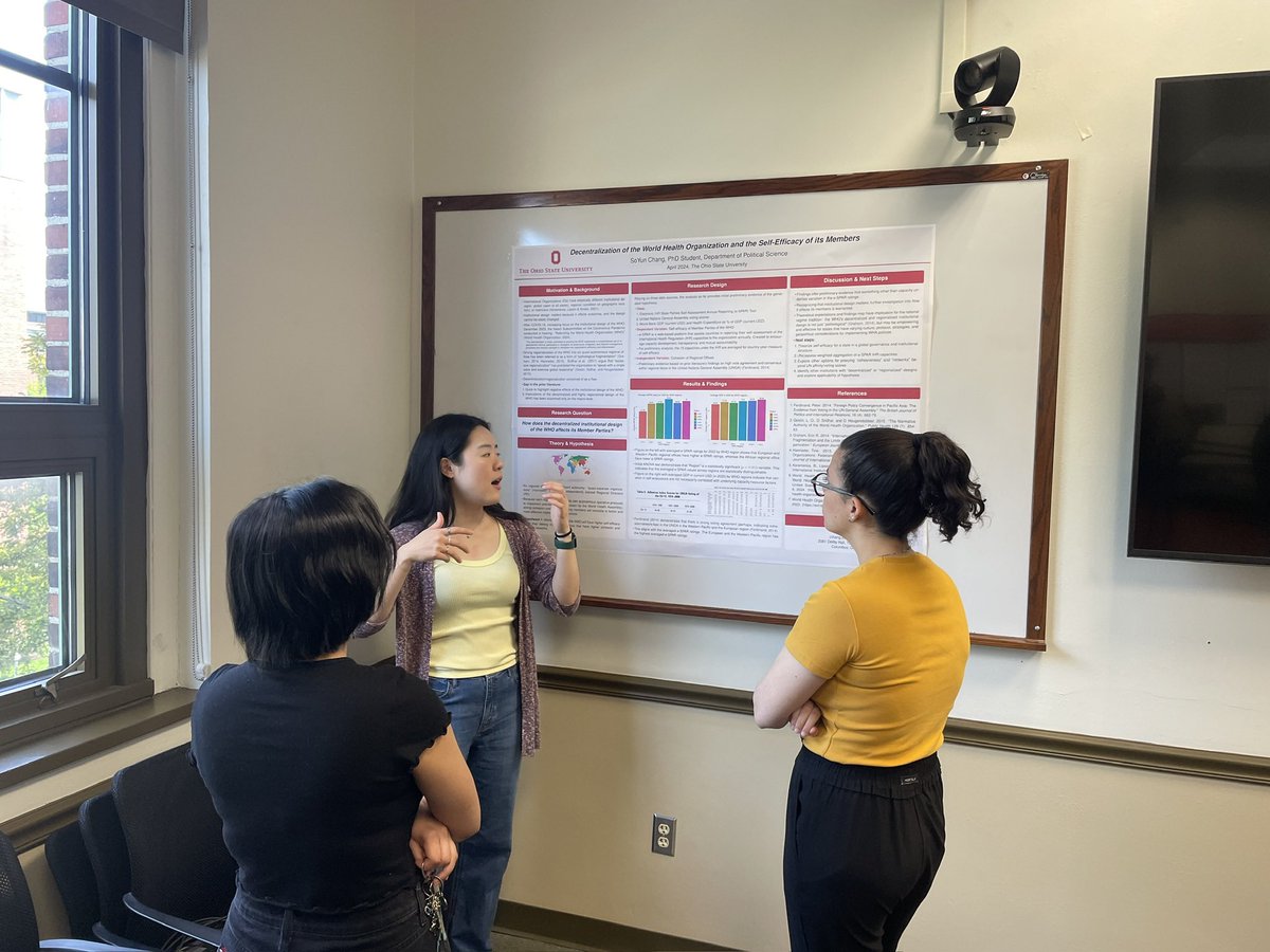 Lots of recent excitement for CP at @osupolisci: our first ever bake off (Twitter-inspired) and a poster session for 1st and 2nd year students.