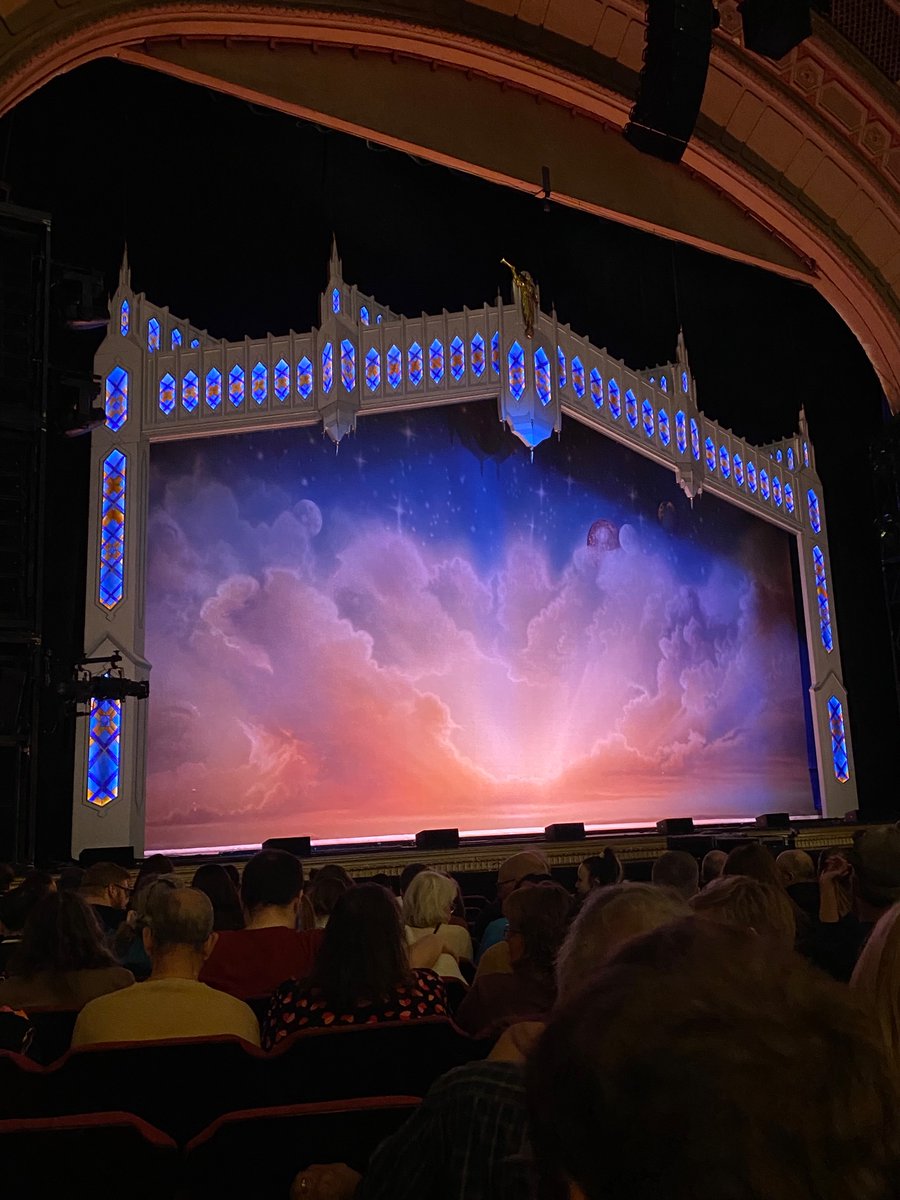 2 minutes until we open the Book of Mormon